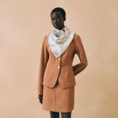 ホワイト - レディス, スカーフ、ショール＆マフラー, スカーフ